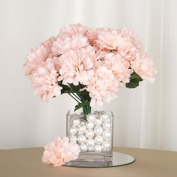 SINGLE LARGE CHRYSANTHEMUM IN PURPLE ARTIFICIAL SILK FLOWERS